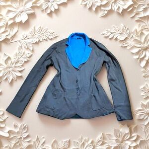 Oltre gray, blue, activewear, blazer, medium